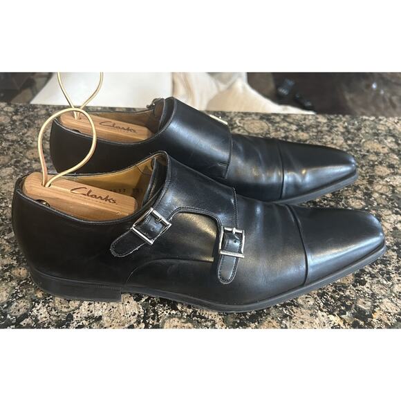 11.5M MAGNANNI Men\'s Shoes Double Monk Strap Loafer Black Leather MADE IN SPAIN main image 6